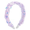 Tihebax Purple Headbands for Girls Women Non Slip Glitter Sequins