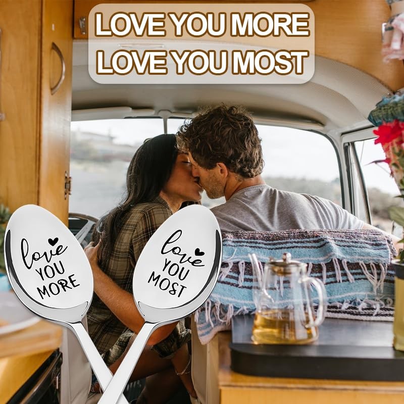 I Love You Spoons for Boyfriend & Husband - 2Pcs