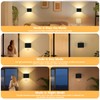 Yochoice Motion Sensor Wall Sconces with Remote Control, 6000mAh Black