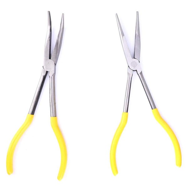 2 pieces 11 inch extra long pliers needle nose pliers