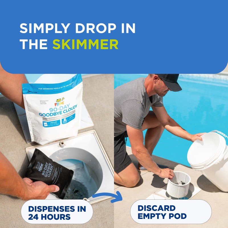 FROG 90-Day Goodbye Cloudy - Dry Formula Prevents Cloudy Water