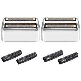 2 x Razor Replacement Foil Head Compatible with BaByliss Double Foil Shaver, Replacement Film Compatible with BaBylissPRO FXFS2 Razor (Silver)
