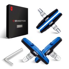 CNCLOL Bike V Brake Pads, Bicycle V Brake Blocks，55/70mm Brake pads.Black blue