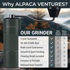 Manual Coffee Grinder by Alpaca Ventures - Stainless Steel Conical