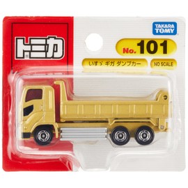Takara Tomy Tomica No. 101 Isuzu Giga Dump Truck (Blister Pack), Mini Car, Toy, Ages 3 and Up, Toy Safety Standard Passed, ST Mark Certified