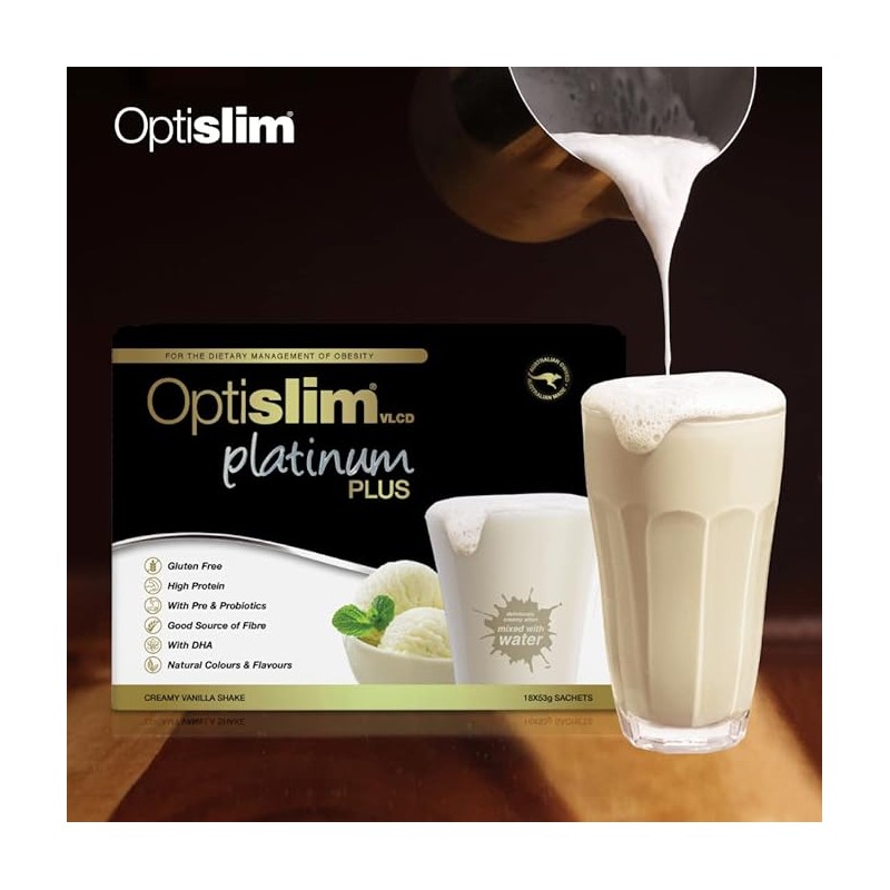 Optislim VLCD Platinum PLUS Vanilla 18x53g