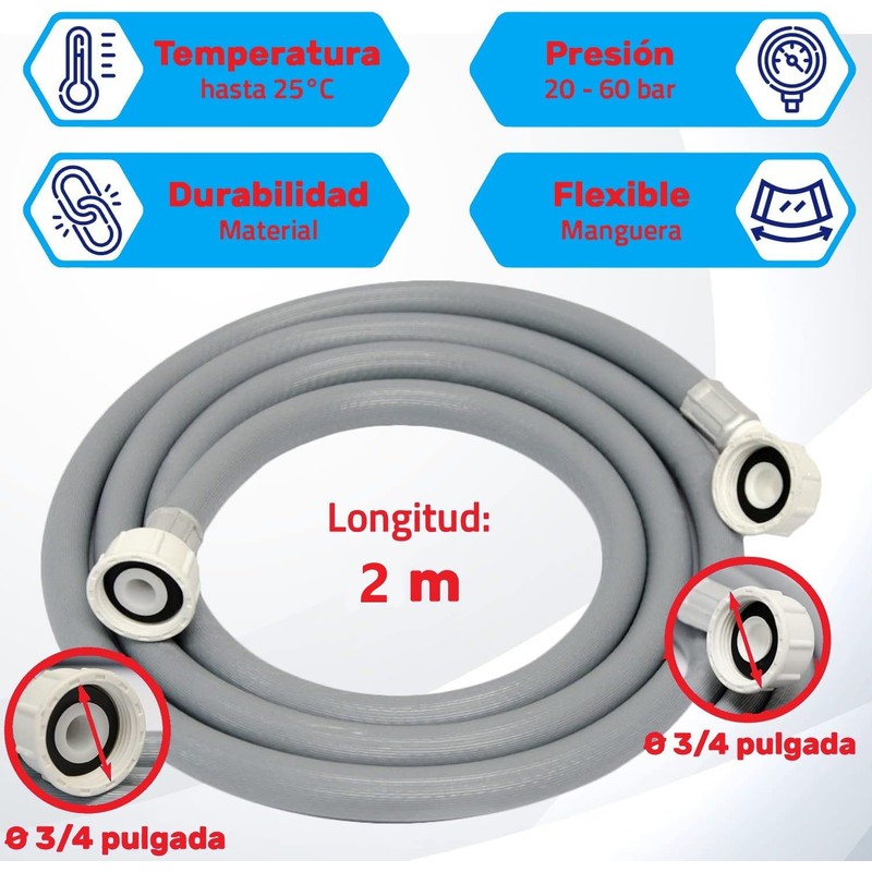 Washing Machine or Dishwasher Cold Water Inlet Hose Socket Hose