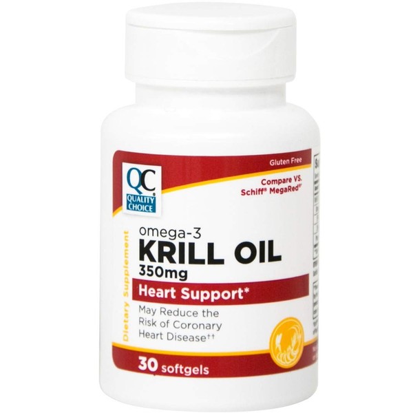 Quality Choice Krill Oil 350 Mg Softgels 30Ct
