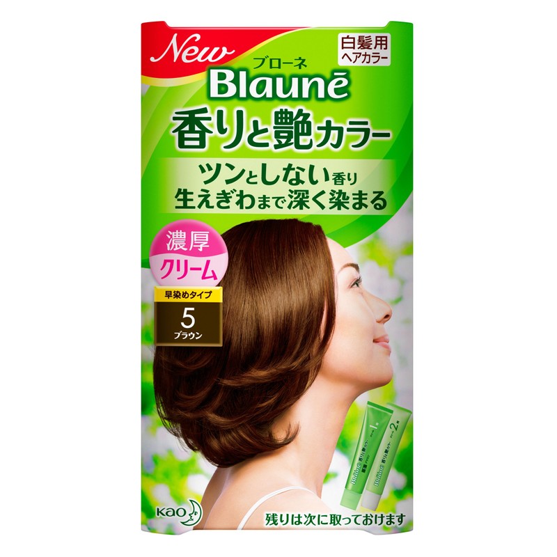 ブローネ 香りと艶カラークリーム 5ブラウン 1個 (x 1)