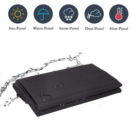 Barbecue Cover, Waterproof BBQ Cover, Protective Cover, Gas Grill Protective Cover, Anti-UV Coating for Weber, Holland, Char Broil, Brinkmann, Landmann (145 x 61 x 117 cm)