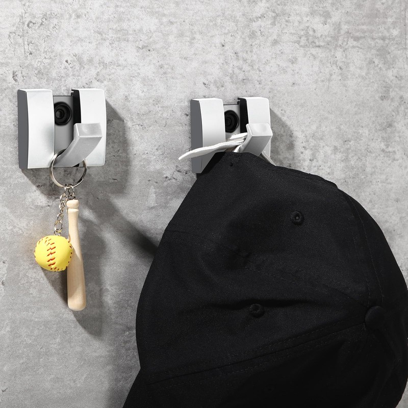 Queekay 4 Pcs Folding Hideaway Coat Hooks Heavy Duty Wall