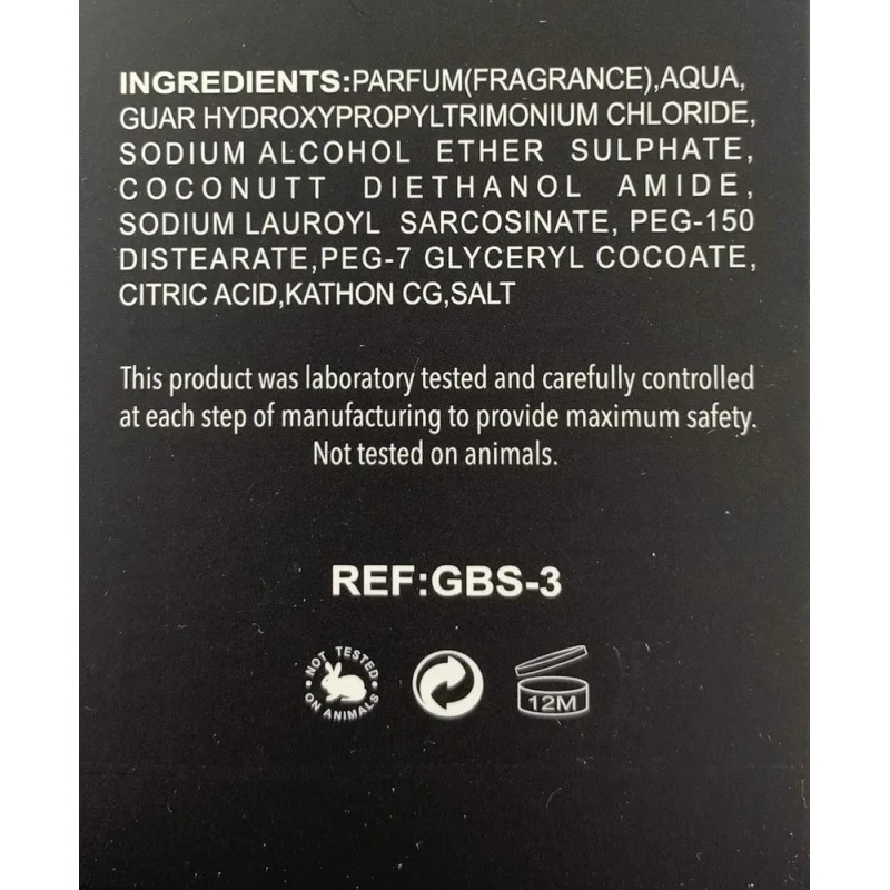 G.b.s Champú De Ducha Suave Con Bolsillo Para Cuero Cabellud