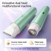 Dual Head Shaver for Smooth Facial Hair Removal Easy Cleaning,