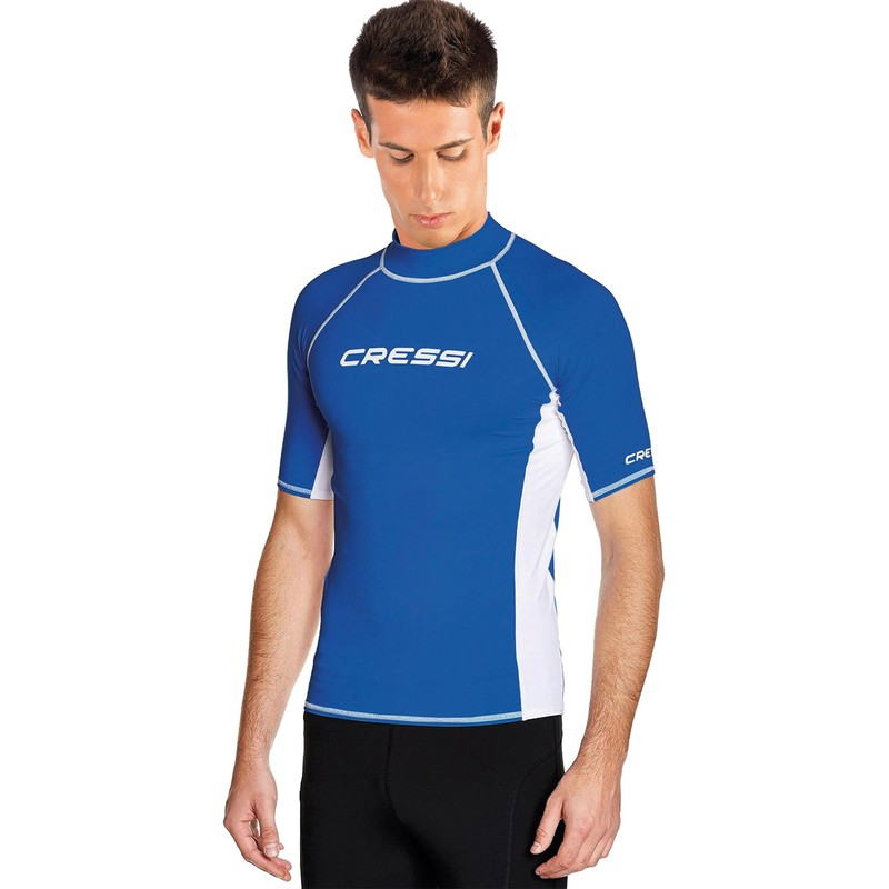 Cressi Men's Lycra Skin Short Sleeve Rash Guard UV Sun