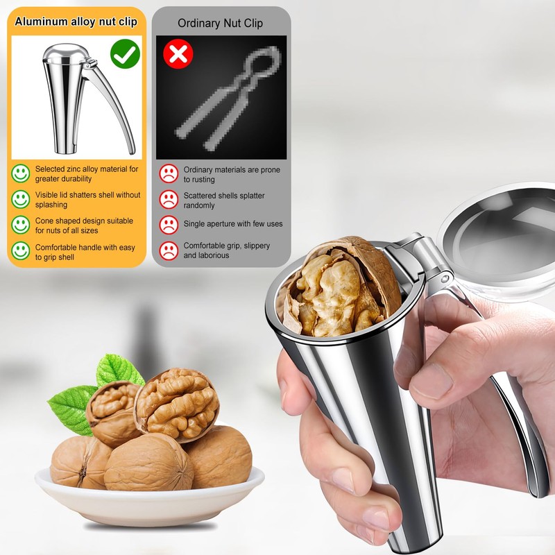 Drado Nutcracker, Zinc Alloy Nut Cracker Lever Principle, Small Force