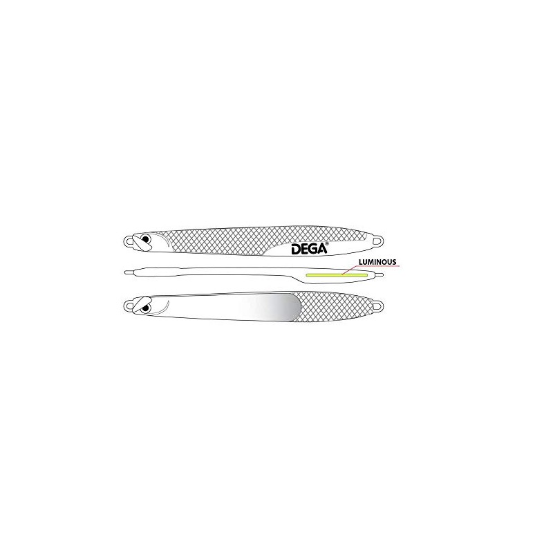 Dega Seatrout Björn Sea Trout Blinker UVAktiv/Blue Silver 25g