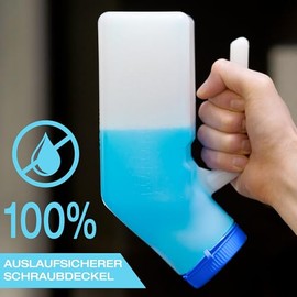Urine Bottles for Men with Glow in the Dark Lid (Pack of 1) - 1000 ml Men's Bed Bottle Made of Thick Plastic with Screw Lid - Leak-proof Urinary Chamber - Portable Urine Bottles for Men