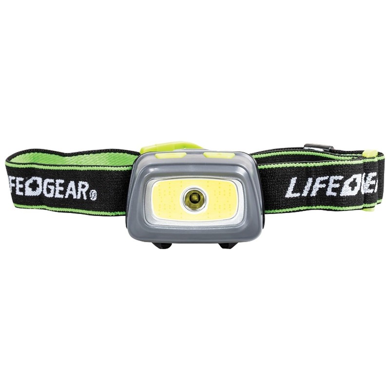 Life Gear 3AAA Multi Mode 500 Lumen Head Light w/Safety