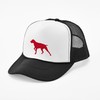 CafePress German Shorthaired Pointer Snapback Trucker Hat Black/White