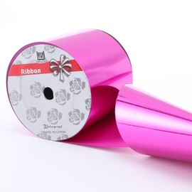 Shiny Waterproof Ribbon,Curling Ribbon for Gifts Package Wrapping,Crafting. (Rose Red, 4inch x50yards)