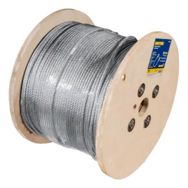 Surtek Cable De 7 1/8 Pul Ancho Con Guardacabo, 450 M De Largo