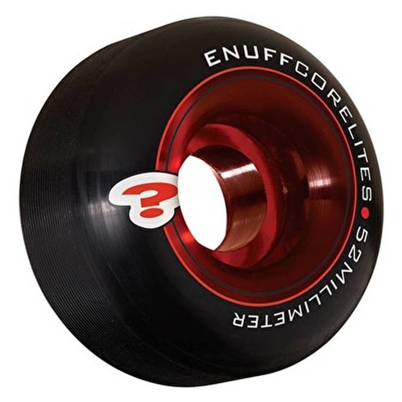 Enuff Corelites 52mm Black/Red Skateboard Wheels