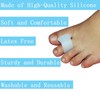MENOCADY Pack of 12 Gel Toe Separator, (1/4" Thick) Big