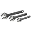 Paramount 3 Piece Set Black Oxide Metric/SAE Adjustable Wrenches: 6",