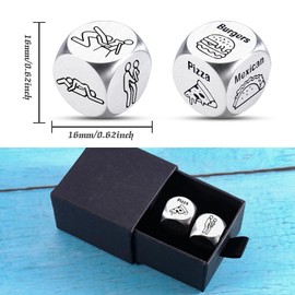 Funny Christmas Gag Gifts for Boyfriend Stocking Stuffers for Women Men Adults Santa Swap Gift Exchange Dice Santa Swap Gift Idea Date Night Ideas Christmas Party Gift Exchange for Wife Husband