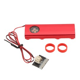 M.2 NGFF NVME SSD Heatsink Quadruple Heat Dissipation 5V Fan SATA Port Power Supply SSD Cooler Red