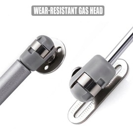 4PCS 60N/80N/100N Gas strut Kitchen Cabinet Cupboard Door Hinges Stays, Metal Soft Close Door Stays, 10.43", Silver/Black