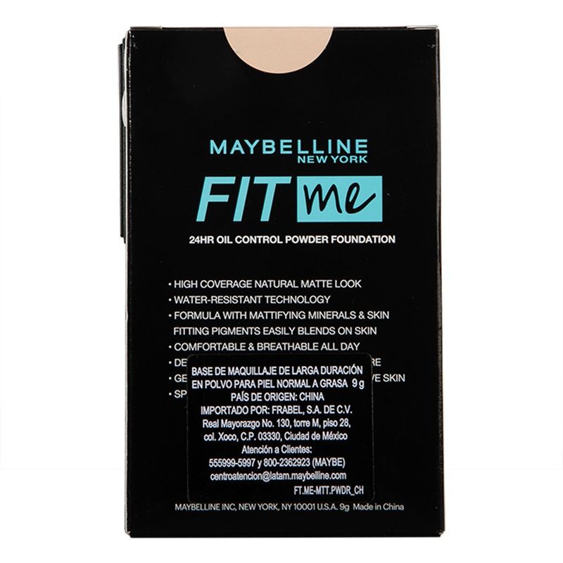 Base Maquillaje Maybelline Fit Me