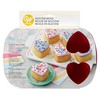 Wilton 2105-4824 Molde silicón mini corazónes 6 cavidades (2.5 x