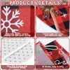 FuWeave 8 Pcs Christmas Shower Curtain Set Xmas Santa Bathroom
