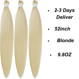 Blonde Braiding Hair Pre stretched 613 Synthetic Yaki Ez Braid Braiding Hair