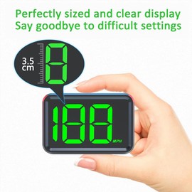 Atelierate GPS Speedometer for Car Universal MPH Speedometer USB Connect Digital Speed Display Heads Up for All Cars Vehicle Truck