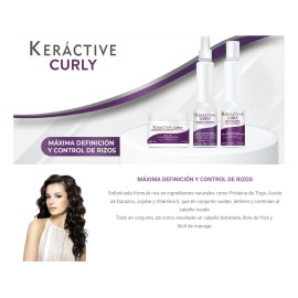 Nutrapel Keráctive Curly Tratamiento Mascarilla para Cabello Rizado 360g