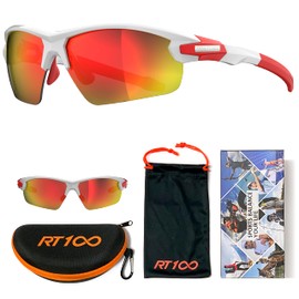 RT100 - anteojos de sol deportivas envolventes para hombre, anteojos de sol de bicicleta de carretera, ligeras para triatlón de béisbol