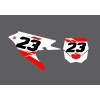 FACTORY BACKING Custom Pre Printed Number plate MX Graphics -