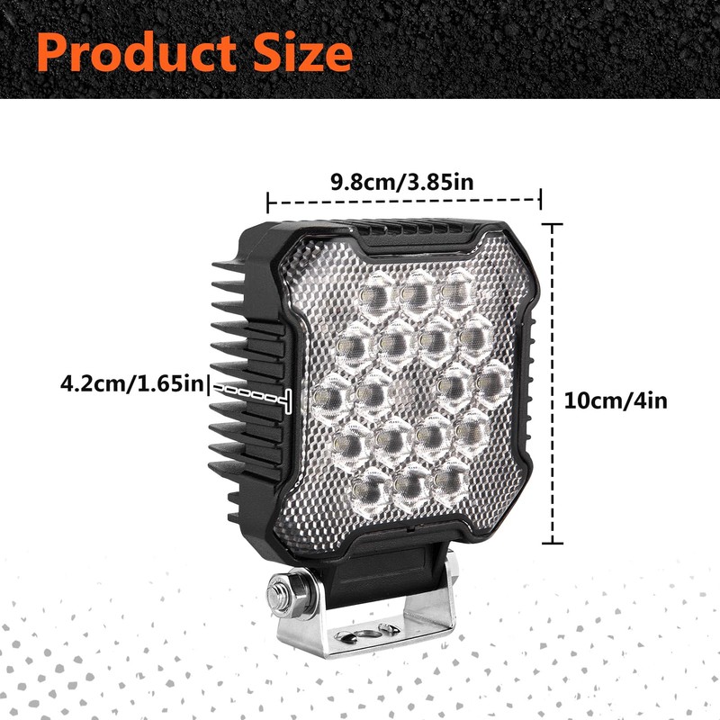 BARQUPO Backup Reverse Rear Lights 36W Automatic Plug & Play