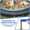 pawpoem Valve Core Remover Tool Kit Bike, Aluminum Alloy Bicycle