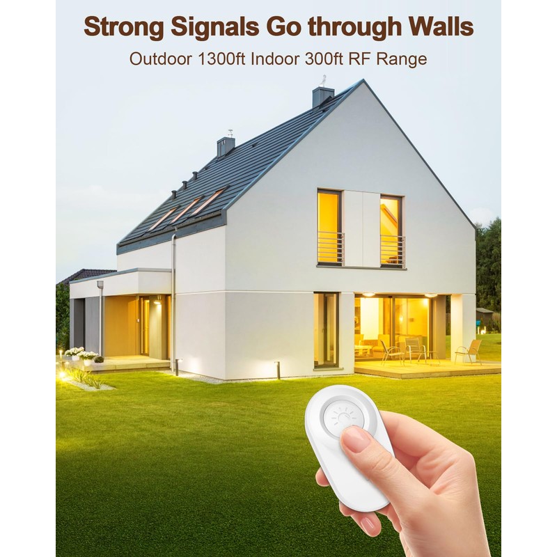 Thinkbee Wireless Light Switch and Receiver Kit - Mini Remote