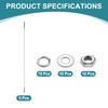 sourcing map 5pcs Double Ended Stud Screws, M3x180mm 304 Stainless