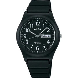 Seiko AQPJ411 Men's Wristwatch, Aruba, Sports Quartz, Black, Black, sports