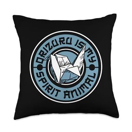 Best Easy Origami Crane Paper Gifts For Beginners Orizuru is My Spirit Animal Owl Paper Crane Folding Origami Throw Pillow, 18x18, Multicolor