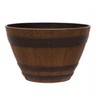 Southern Patio 13″ Woodford Barrel Planter 5-Pack, Darkened Oak