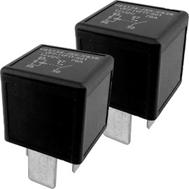 VF7-11F11-S01 Automotive Relay V23134-J55-X836 (Pack of 2) – 12VDC 70A 4-Pin SPST High Current Relay, Compatible with Various Automotive Applications - Replaces 4-1393306-6