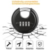 DAYGOS Heavy Duty Combination Padlock - Outdoor Stainless Steel Disc