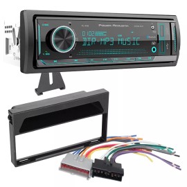 Power Acoustik Single DIN Car Stereo Radio Install Kit & Harness for 1997-98 Ford F150 (F-150)