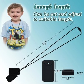 KongNai Sensory Chew Necklace for Kids and Adults, Silicone Dog Tag Pendant Chewy